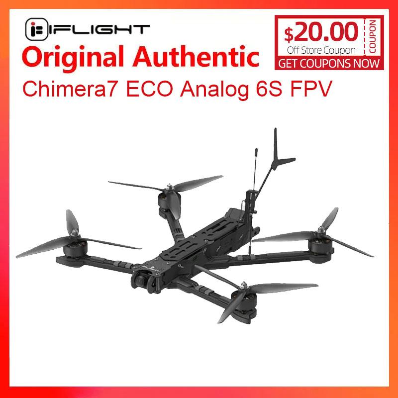 Iflight Blitz 1.6W 5.8G Vtx - IFlight Chimera7 ECO Analog 6S FPV